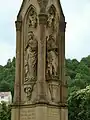 Detail des Grabmals