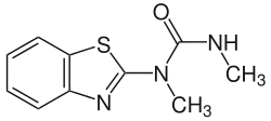 Strukturformel von Methabenzthiazuron