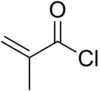 Strukturformel von Methacryloylchlorid