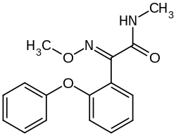 Strukturformel von Metominostrobin