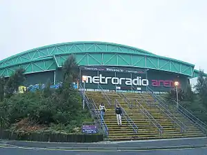 Die Halle im Jahr 2005 mit altem Namen