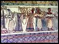 Detail eines Sarkophags aus Agia Triada: rechter Abschnitt der östlichen Langseite, etwa 14.&nbsp;Jahrhundert v.&nbsp;Chr.