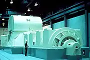 Turbogenerator mit Dampfturbine in einem Kernkraftwerk