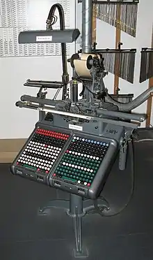 Monotype Taster-D um 1965