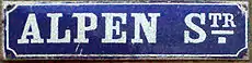 Münchner Straßenschild Type 0