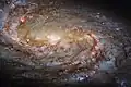 Detailaufnahme des zentralen Bereichs, Hubble-Weltraumteleskop