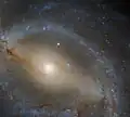 Hochaufgelöste Aufnahme des Zentrums von NGC 5921, erstellt mithilfe des Hubble-Weltraumteleskops