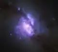 Röntgenstrahlung des Zentrums, abgebildet mithilfe des Chandra-Röntgenteleskops