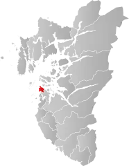 Lage der Kommune in der Provinz Rogaland