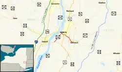 Karte der New York State Route 23B