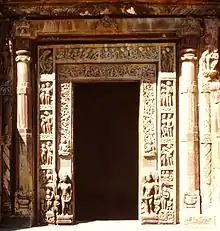 Portalgewände am Parvati-Tempel in Nachna, Indien (5./6. Jh.)