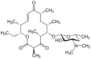 Strukturformel von Narbomycin