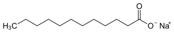 Strukturformel von Natriumlaurat