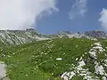 Blick vom Edmund-Probst-Haus auf das Nebelhorn