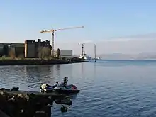 Schiffswerft bei Newark Castle