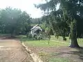 Blick auf die römisch-katholische Kapelle Szent Orbán