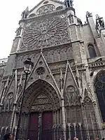 Notre-Dame de Paris, Nordquerhaus: Rayonnant-Rosenfenster nach 1250