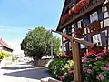 Fachwerkhaus mit Ziehbrunnen