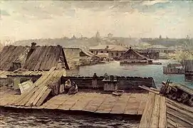 Hochwasser in Obolon 1890er Jahre