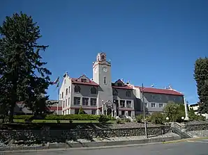 Okanogan County Courthouse in Okanogan, gelistet im NRHP Nr. 95000805