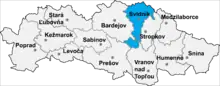 Okres Svidník in der Slowakei