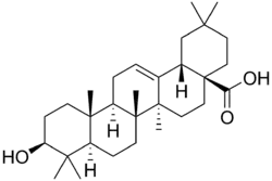 Strukturformel der Oleanolsäure
