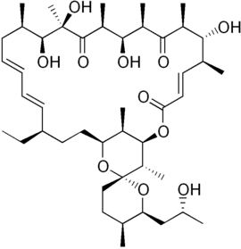 Strukturformel von Oligomycin A