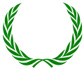 Siegessymbol Lorbeerkranz (auch für Jubiläen)