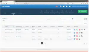 Administrationsoberfläche von Opencast 8