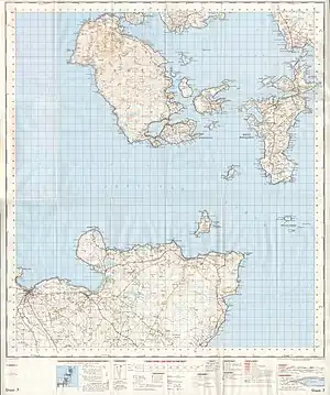 Ordnance-Survey-Kartenblatt (1959)