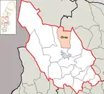 Lage der Gemeinde Orsa