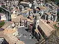 Piazza mit Chiesa S.Giovanni Battista – Blick vom Uhrenturm