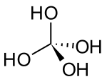 Strukturformel von Orthokohlensäure