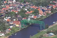 Schwebefähre Hemmoor-Osten am alten Ortskern von Osten
