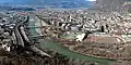 Panorama von Bozen mit Drusus-Stadion (2009)