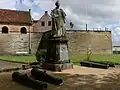 Fort mit Statue Königin Wilhelmina, Dezember 2008