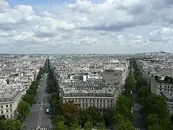 Sicht vom Arc de Triomphe (2014)