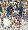 Jüngstes Gericht, Christus mit zwei Engeln und Heiligen (9.&nbsp;Jh.)