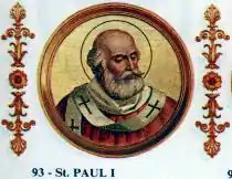 Papst Paul I., historisierende Darstellung