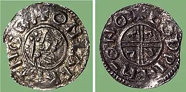 Pfennig von Olav Tryggvason.