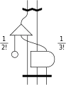 ξ
          
            a
          
        
        
        
          λ
          
            a
            b
            [
            c
          
          
            (
            d
          
        
        
        
          D
          
            f
            g
            ]
          
          
            e
            )
            b
          
        
      
    
    {\displaystyle \xi ^{a}\,\lambda _{ab[c}^{(d}\,D_{fg]}^{e)b}}
  
(mit&nbsp;
  
    
      
        
          

          
          
            
              
                1
                
                  2
                  !
                
              
            
            ⋅
            
              
                1
                
                  3
                  !
                
              
            
            =
            
              
                1
                12
              
            
          
        
      
    
    {\displaystyle {}_{{\frac {1}{2!}}\cdot {\frac {1}{3!}}={\frac {1}{12}}}}
  
)
