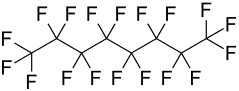 Strukturformel von Perfluoroctan