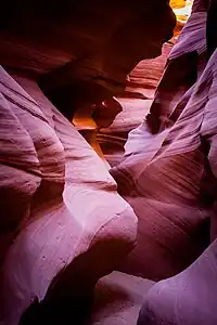 Pfad durch den Canyon X