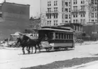 Pferdebahn in New York, um&nbsp;1895