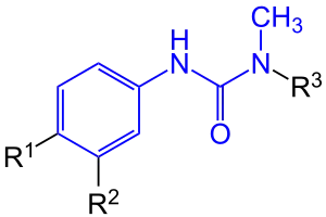 Markush-Formel der Phenylharnstoffe