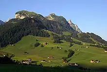 Appenzellerland bei Brülisau: Blick zu der Ebenalp (1644&nbsp;m)