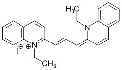 Strukturformel von Pinacyanoliodid