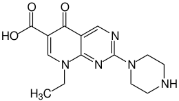 Strukturformel von Pipemidsäure