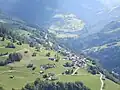Blick nach Pitasch von Riein aus