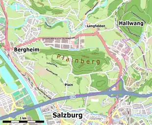 Topografische Karte des Plainbergs